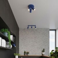 Deckenspot verstellbar Stahl Ultramarin GU10 L:25,7 cm
