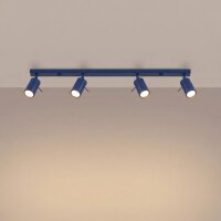 Deckenstrahler verstellbar 4-flammig Stahl GU10 L:80 cm