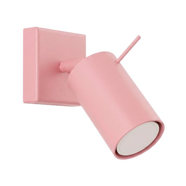 Wandspot verstellbar Stahl Rosa GU10 B:8 cm blendarm