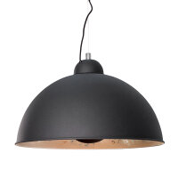 Lampe &agrave; suspendre ronde &Oslash;55cm Retro noir...