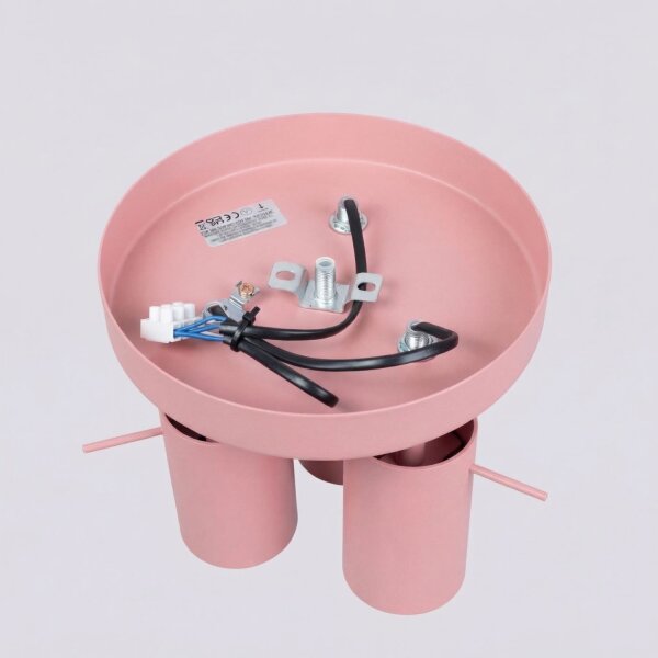 Deckenspot schwenkbar Stahl Rosa GU10 L:25,7 cm modern