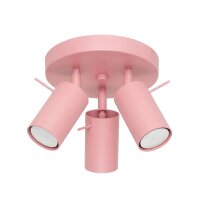 Deckenspot schwenkbar Stahl Rosa GU10 L:25,7 cm modern
