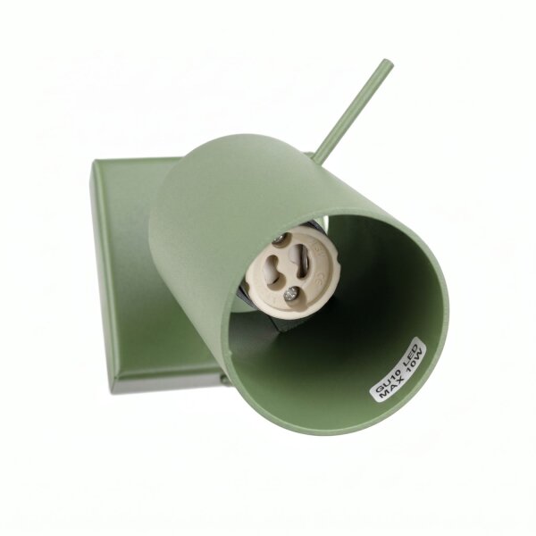 Wandspot verstellbar Stahl Salbei GU10 B:8 cm blendarm