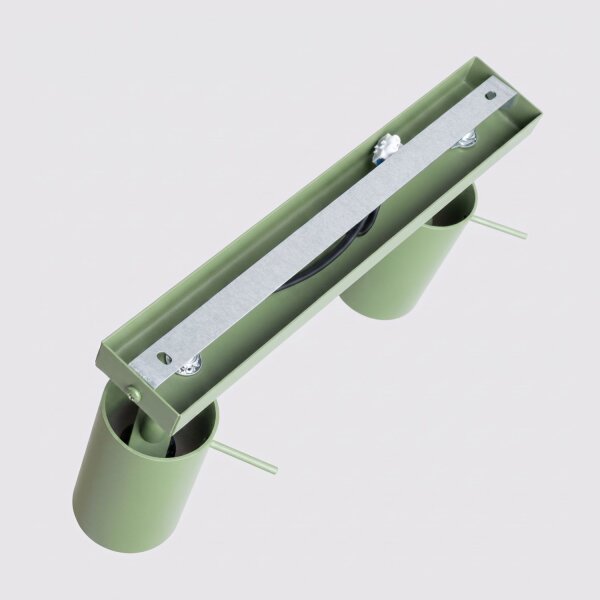 Deckenstrahler flexibel Stahl 3-flammig GU10 L:45 cm