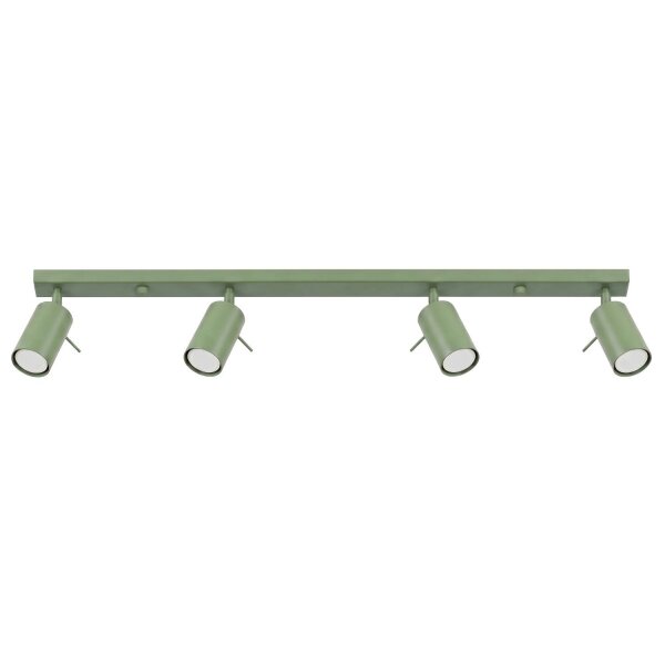 Deckenstrahler schwenkbar 4-flammig Salbei GU10 L:80 cm