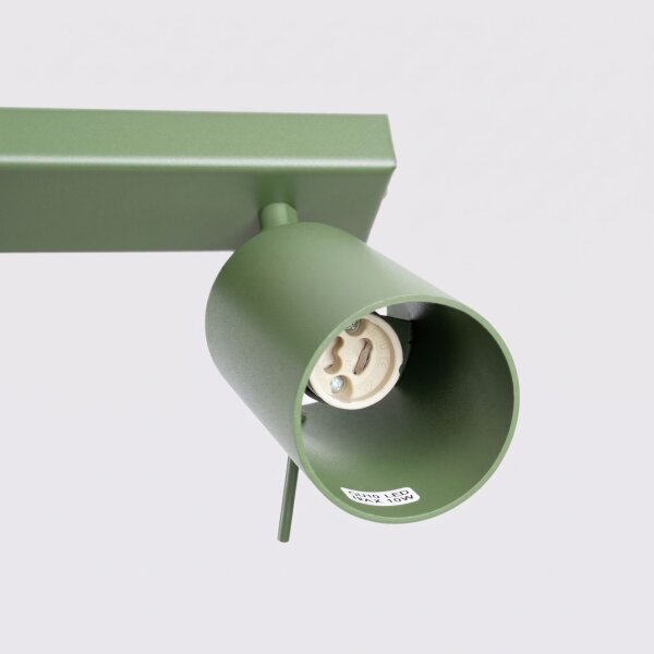 Deckenstrahler schwenkbar 4-flammig Salbei GU10 L:80 cm