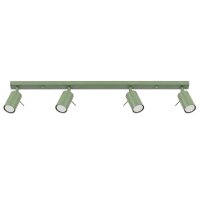 Deckenstrahler schwenkbar 4-flammig Salbei GU10 L:80 cm