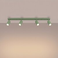 Deckenstrahler schwenkbar 4-flammig Salbei GU10 L:80 cm