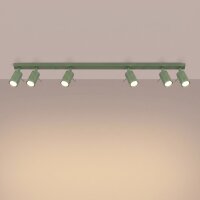 Deckenstrahler schwenkbar 6-flammig Stahl GU10 L:118 cm