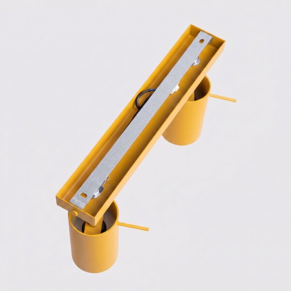 Deckenspot schwenkbar Stahl 2-flammig GU10 L:30 cm