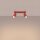 Deckenspot flexibel 2-flammig Stahl Rot GU10 L:30 cm