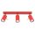Deckenspot flexibel 3-flammig Stahl Rot GU10 L:45 cm