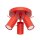 Deckenstrahler flexibel Stahl Rot GU10 L:25,7 cm