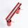 Deckenspot flexibel 4-flammig Stahl Rot GU10 L:80 cm