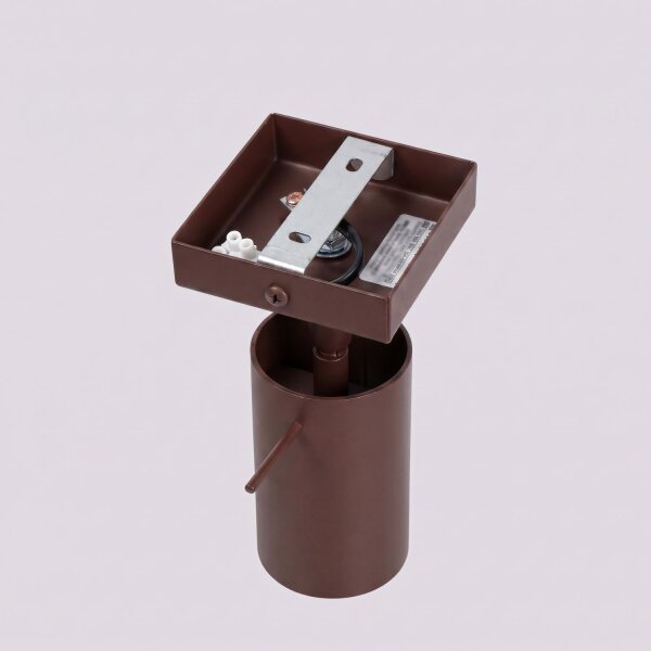 Wandspot verstellbar Stahl Braun GU10 B:8 cm blendarm