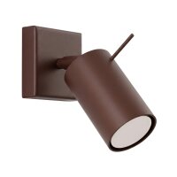 Wandspot verstellbar Stahl Braun GU10 B:8 cm blendarm