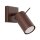 Wandspot verstellbar Stahl Braun GU10 B:8 cm blendarm