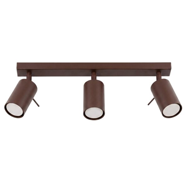 Deckenstrahler flexibel 3-flammig Stahl GU10 L:45 cm
