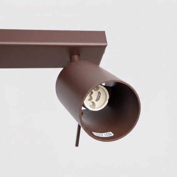 Deckenstrahler flexibel 3-flammig Stahl GU10 L:45 cm