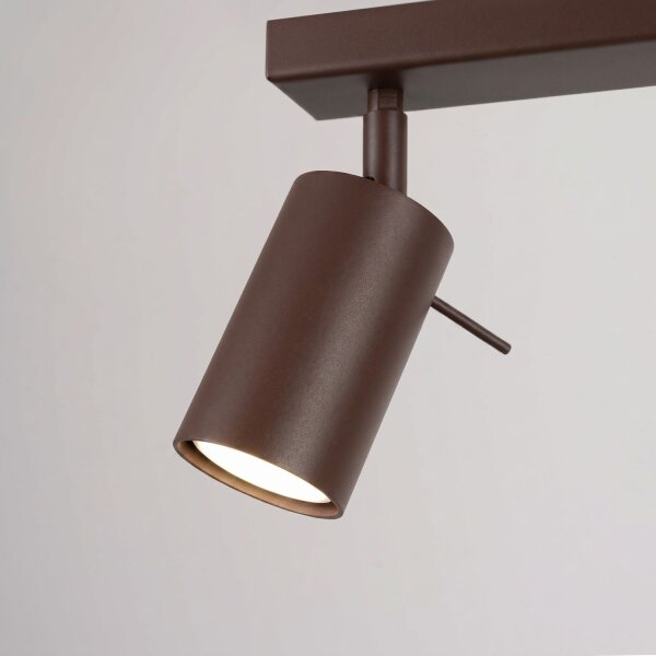 Deckenspot schwenkbar Stahl 6-flammig GU10 L:118 cm