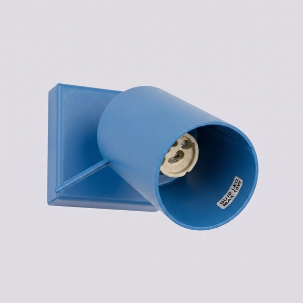 Wandspot verstellbar Stahl Hellblau GU10 B:8 cm