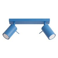 Deckenspot schwenkbar 2-flammig Stahl GU10 L:30 cm