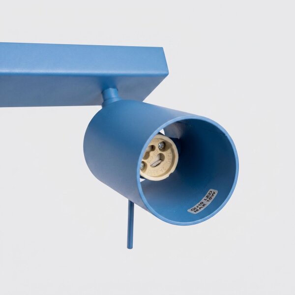 Deckenlampe schwenkbar 4-flammig Hellblau GU10 L:80 cm