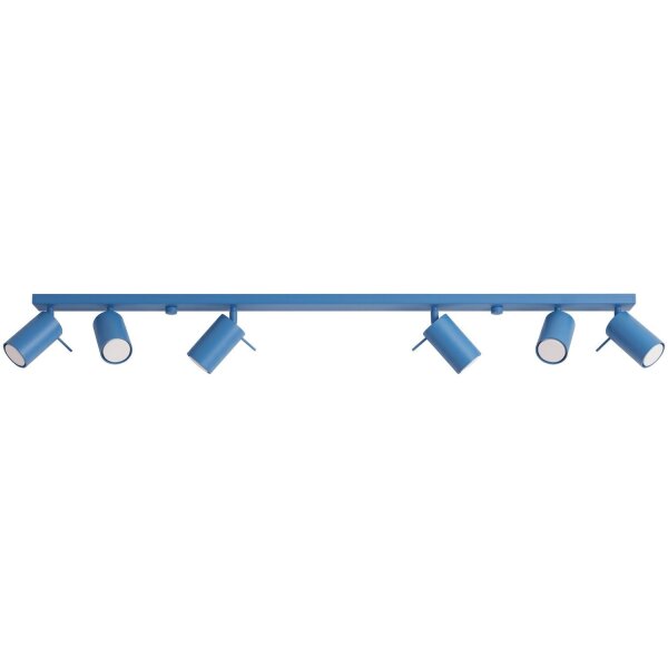Deckenspot schwenkbar 6-flammig Stahl GU10 L:118 cm