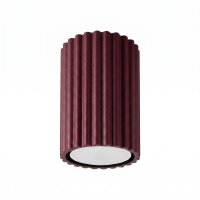 Aufbaustrahler Aluminium Burgund GU10 Ø6,5 cm