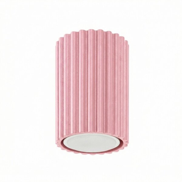 Aufbauspot Aluminium Rosa GU10 Ø6,5 cm blendarm modern