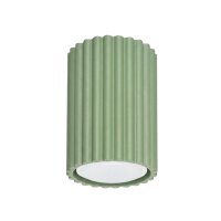 Aufbauspot Aluminium Salbei GU10 Ø6,5 cm blendarm
