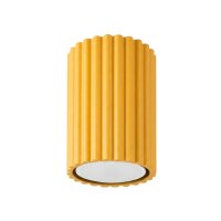 Aufbaustrahler Aluminium Gelb GU10 Ø6,5 cm blendarm