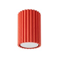 Aufbauspot Aluminium Rot GU10 Ø6,5 cm blendarm