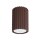 Aufbaustrahler Aluminium Braun GU10 Ø6,5 cm blendarm