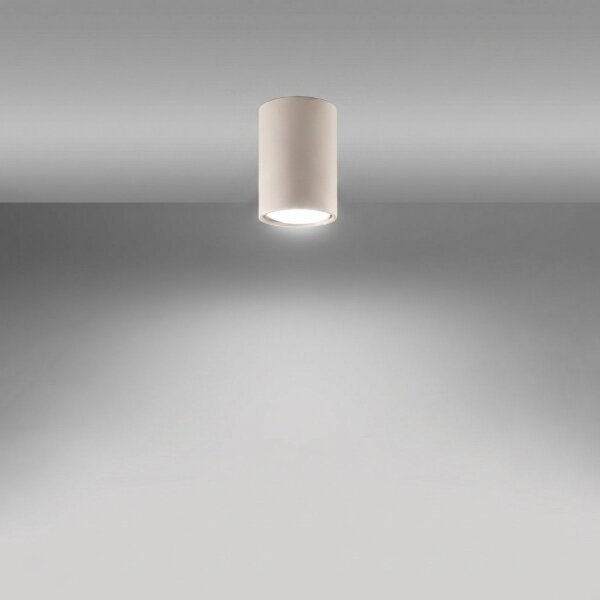 Aufbauspot Stahl Beige GU10 Ø6 cm modern rund