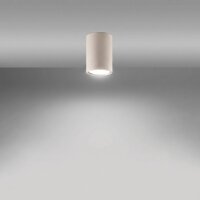 Aufbauspot Stahl Beige GU10 Ø6 cm modern rund