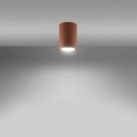 Aufbaustrahler Stahl Ocker GU10 Ø6 cm modern rund