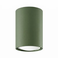 Aufbauspot Stahl Olivgrün GU10 Ø6 cm modern rund