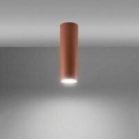 Aufbaustrahler Stahl Ocker GU10 H:20 cm blendarm