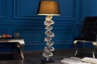 Stehlampe Marmor Metall Stoff 123 cm E27 Ginko Blätter