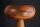 Tischleuchte Holz Eisen 36 cm klein E14 Natur Retro Pilz