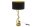 Tischlampe Metall Stoff 108 cm hoch Gold Schwarz E14 Schlange