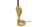 Tischleuchte Stoff Metall 65 cm Kobra in Gold Schwarz E14