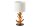 Nachttischlampe Holz Stoff 58 cm hoch E27 Modern Unikat