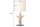 Nachttischlampe Holz Stoff 58 cm hoch E27 Modern Unikat