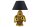 Tischleuchte Gold Schwarz 55 cm Affe Polyresin Stoff E27