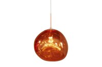 Hängeleuchte Glasschirm in Kupfer B: 35 cm E27 Modern