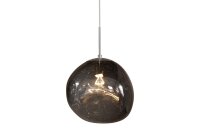 Pendelleuchte Rauchglas B: 34 cm H: max. 170 cm Grau E27
