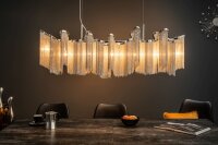 Design Pendelleuchte RIRRE Metall Ketten Silber Esstisch