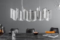 Design Pendelleuchte RIRRE Metall Ketten Silber Esstisch